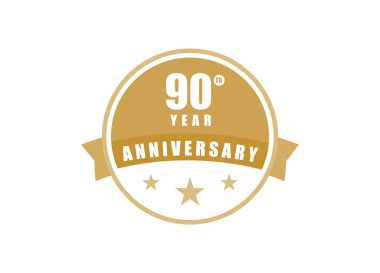 90. Yıl dönümü Zarif rozet tasarımı 