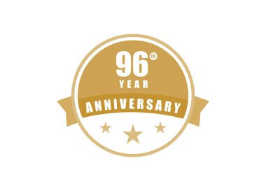 96. Yıl dönümü Zarif rozet tasarımı 