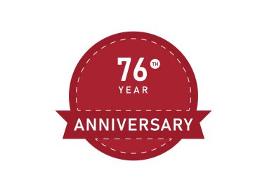 76. Yıldönümü Rozeti. 76 'ıncı yıl dönümü