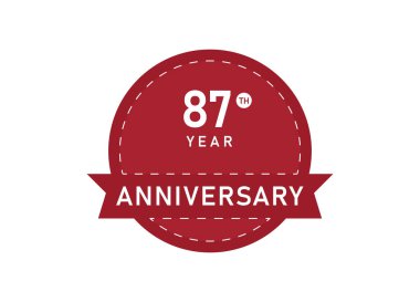  87. Yıldönümü Rozetleri. 87 yıl dönümü