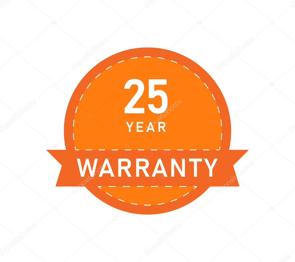 25 Year Warranty Logos, 25 Years Warranty Logo