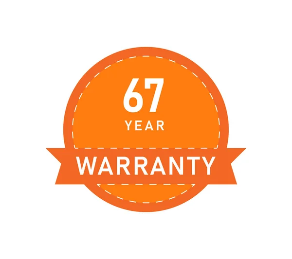 Year Warranty Logos Image — Stock Vector