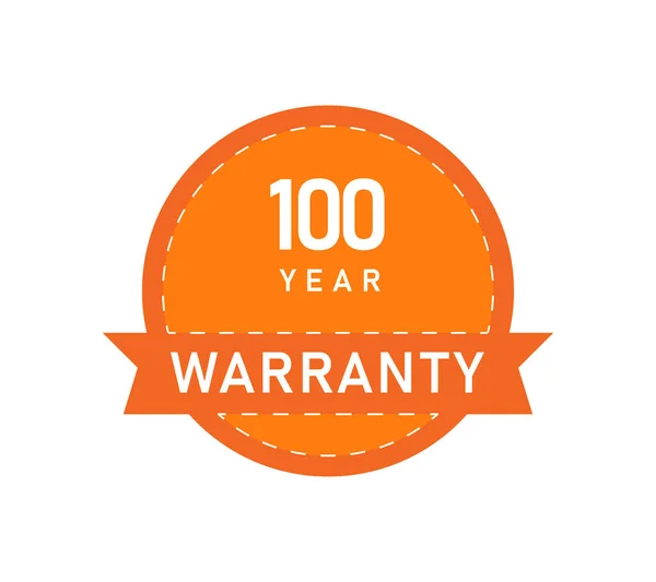 100 Year Warranty Logos Image — Stock Vector