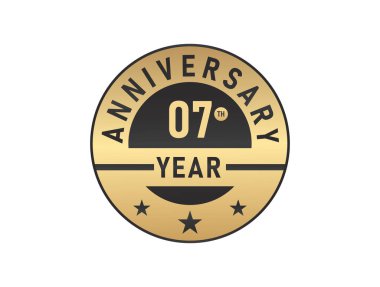 07. Yıl dönümü görüntü vektör logosu 