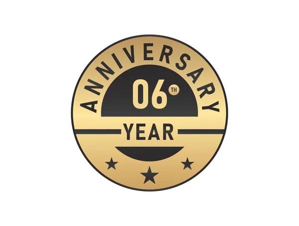Años Aniversario Imagen Vector Logo — Vector de stock