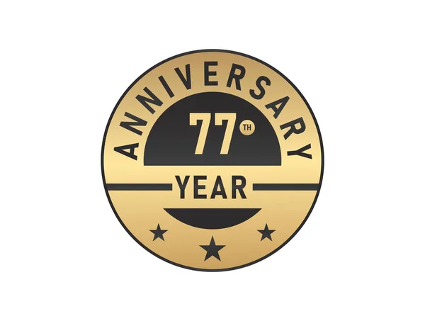 Años Aniversario Vector Imagen Logo — Vector de stock