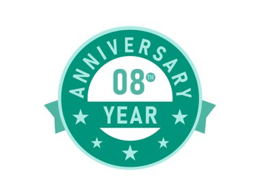 8. yıldönümü Modern Rozetler 