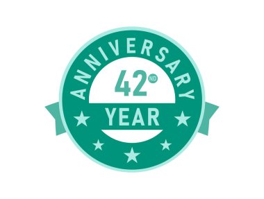 42. Yıldönümü Modern Rozetler 