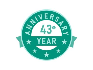 43. Yıldönümü Modern Rozetler 