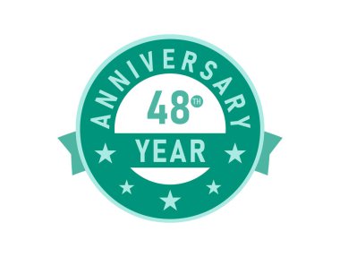 48 Yıl Yıldönümü Modern Rozetler 