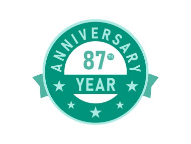 87. Yıldönümü Modern Rozetler 