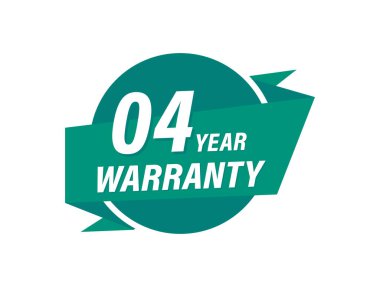 4 Yıllık garanti rozet vektör resimleri