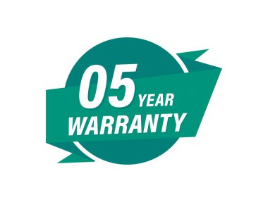 5 Yıllık garanti rozet vektör resimleri