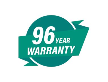 96 Yıllık garanti rozet vektör görüntüleri