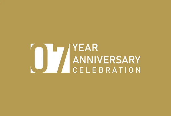 Años Aniversario Celebración Del Logotipo Oro Fondo — Archivo Imágenes Vectoriales