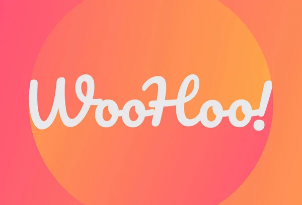 Woohoo Banner Post Sui Social Media — Vettoriale Stock