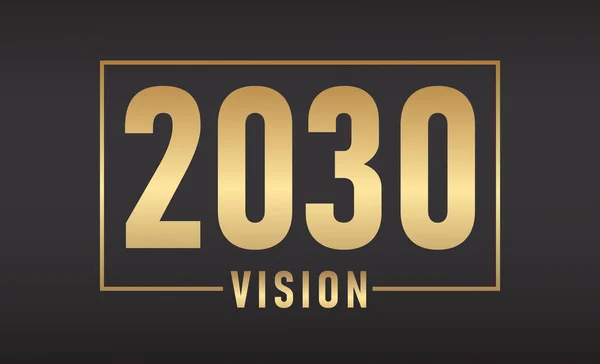 Kemewahan 2021 Visi 2021 Visi Tahun Baru Black Background - Stok Vektor