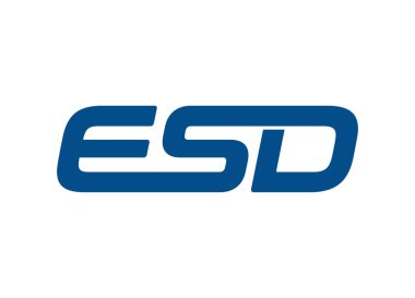 ESD letter logo design vector clipart