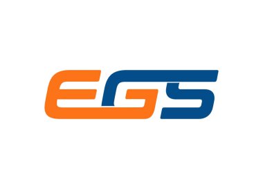 EGS letter logo design vector clipart