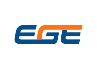 EGE harfi logo tasarım vektörü
