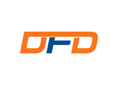 DFD harf logo tasarım vektörü