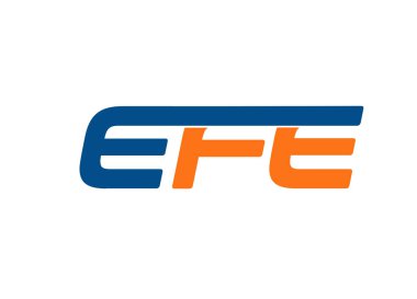 EFE harfi logo tasarım vektörü