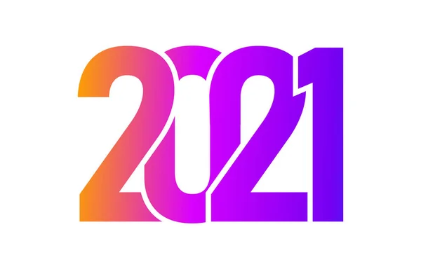 2021 Kleurrijke Vakantie Achtergrond Voor Kalender Webbanner 2021 Nieuwjaar 2021 — Stockvector