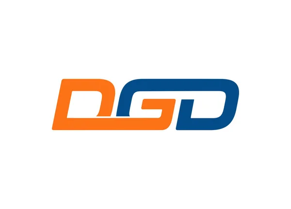 Dgd Carta Logo Diseño Vector — Vector de stock