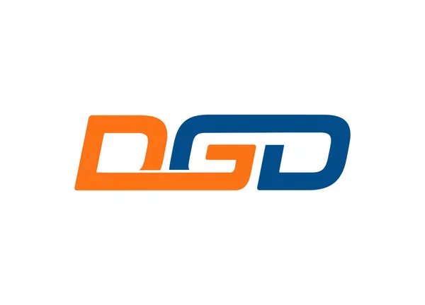 Dgd Carta Logo Diseño Vector — Vector de stock