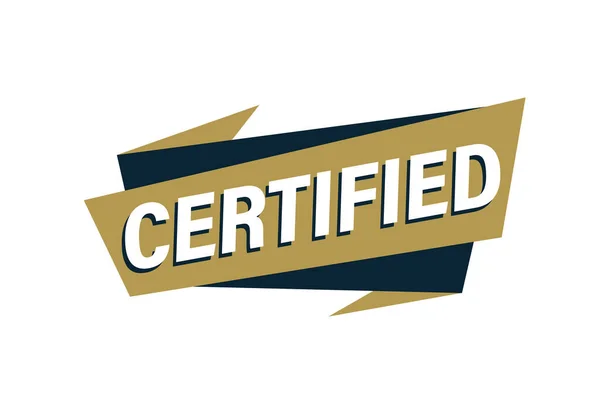 Minősített Bélyegző Vektor Illusztráció Certified — Stock Vector