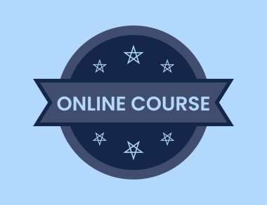 Çevrimiçi Rota Rozet Vektör Çizimi, Çevrimiçi Rota Damgası