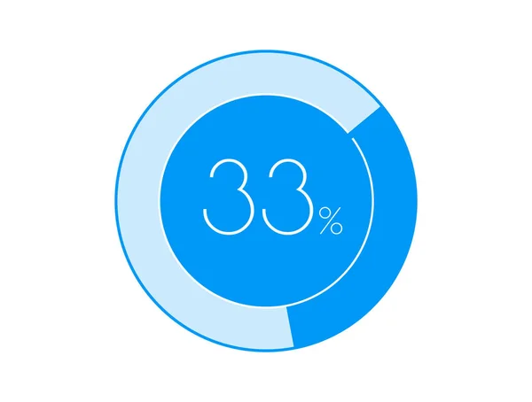 Percentuale Grafici Infografici — Vettoriale Stock