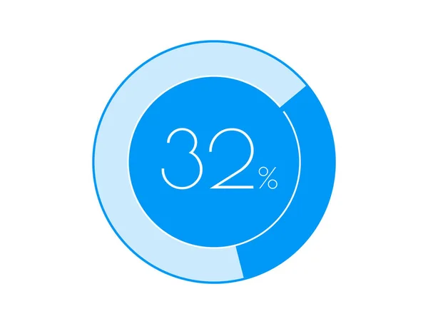 Percentuale Grafici Infografici — Vettoriale Stock