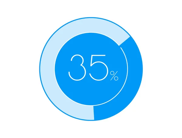 Percentuale Grafici Infografici — Vettoriale Stock