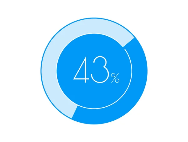 Prozentsatz Prozent Diagramme Infografik — Stockvektor