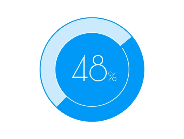 Percentuale Grafici Percentuali Infografici — Vettoriale Stock