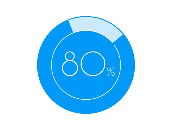 Percentuale Grafici Infografici — Vettoriale Stock