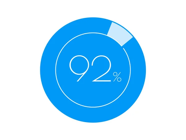 Percentuale Grafici Infografici — Vettoriale Stock