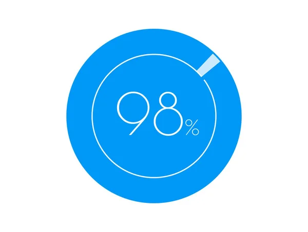 Percentage Percentage Diagrams Infographic — Stock Vector