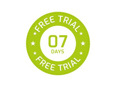 07 Gün Ücretsiz Duruşma damgası, 07 Gün Ücretsiz deneme rozeti