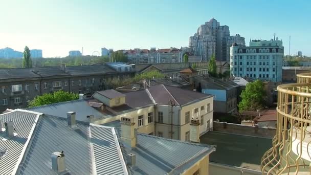Панорамное движение Odessa Architecture City landscape urban — стоковое видео