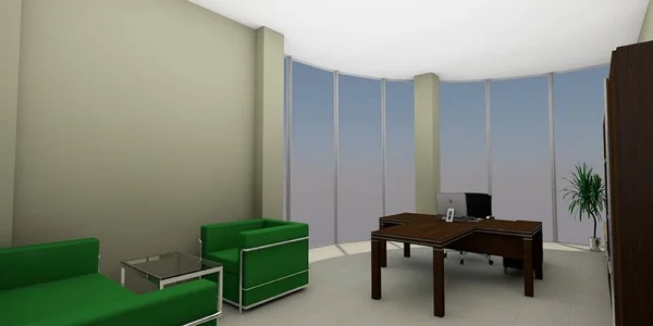 Office interior, Executive office