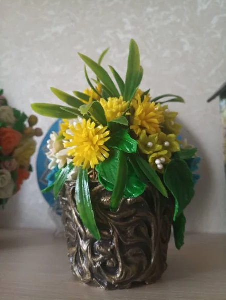 Холодна Порцелянова Квіткова Ваза — стокове фото