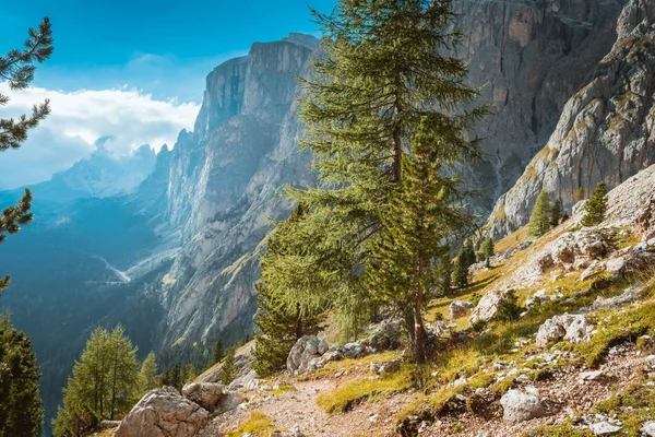 Zobrazit hory Dolomity Itálie — Stock fotografie