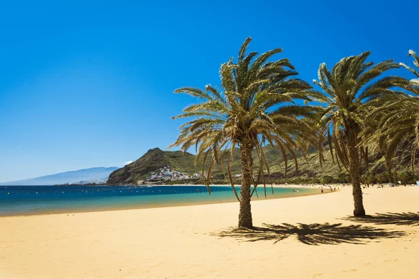 Vista incrível da praia las Teresitas Tenerife — Fotografia de Stock