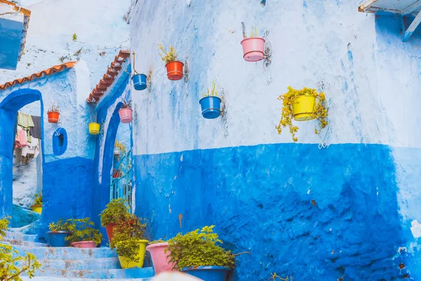 Belle Médina Bleue Ville Chefchaouen Maroc Afrique — Photo