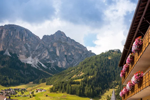 Summer Village Val Gardena South Tirol Dolomites Mountains Italy — Stock Photo, Image
