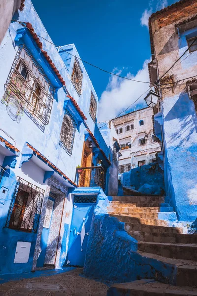 Belle médina bleue de la ville de Chefchaouen au Maroc Afrique . — Photo