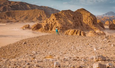 Altın kurak çöl yatay Sinai, Mısır