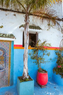 Fas dekore çeşme ile Mozaik Karolar Rabat
